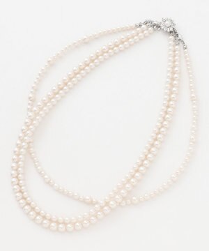  【3way】3連パール ネックレス