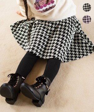  千鳥格子柄スカッツ