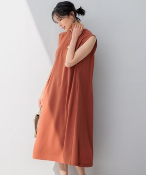  【洗える】ストレッチジョーゼット ワンピース