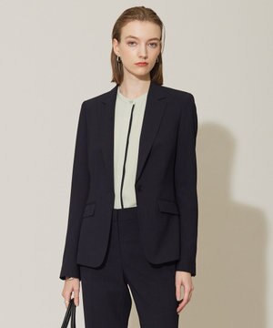  【接触冷感・速乾・防シワ・洗える】 レーヨンライクトロ テーラードジャケット