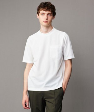  【ジャケットインにもおすすめドレスTee/吸水速乾/上質感】ミラノリブダブルフェイス Tシャツ