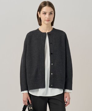  ミルドウール ニットブルゾン