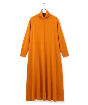  【WOMEN】ANTI PILLING WOOL Aラインニットワンピース