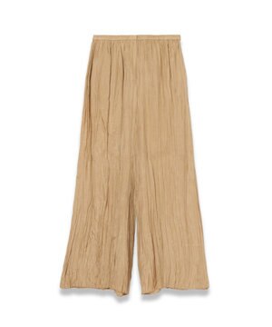  【洗える】ハボタイ　ワイドレッグトラウザーズ