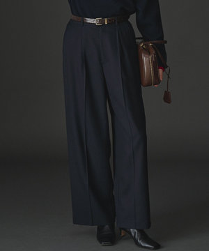 【滝沢眞規子さん着用/VERY掲載/洗える】TWビエラ タック ワイド パンツ