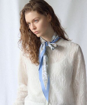  【VERY掲載】Ericaキャラコ  ペイズリープリント スカーフ