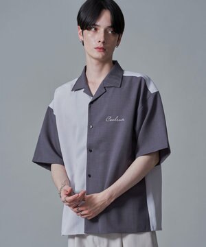  【速乾/しわになりにくい/MLサイズ展開】ドライポリカラーブロックシャツ（SS）