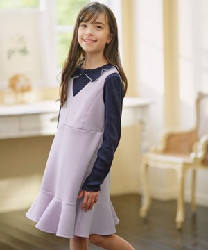  【110-140㎝】ダンボールニット ジャンスカ