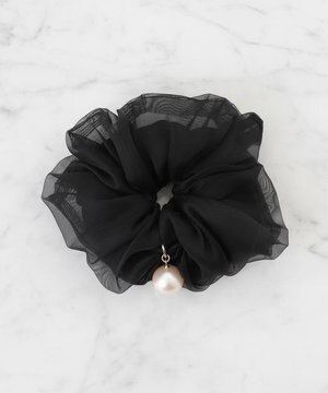  【WEB限定】シアー パール調 シュシュ