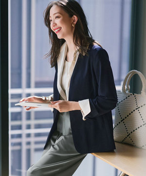 【セットアップ対応/洗える】2WAYストレッチツイル ジャケット