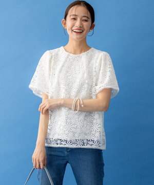 フラワーレース ブラウス
