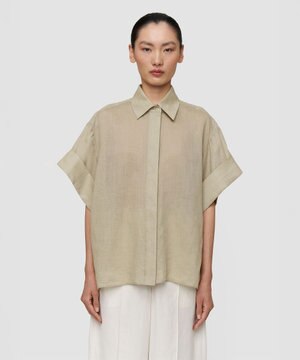  ラミーボイル　ショートスリーブブラウス　JUSTI