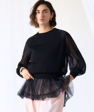  【GOLD LABEL】アセテートナイロンホールガーメント ニット