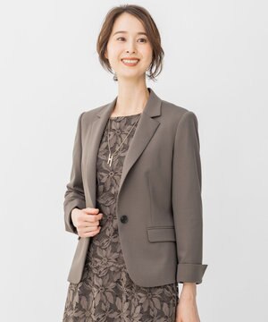  【洗える】WASHABLEPONTE テーラードジャケット