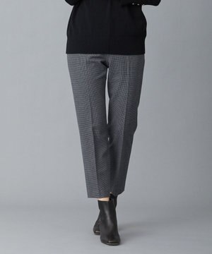  【洗える】チェルビックチェック テーパード パンツ