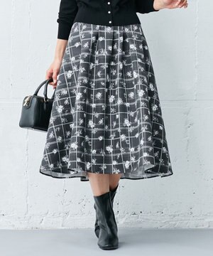 【NEWカラー追加！】ブーケフラワープリント ランダムタック スカート（KG22）