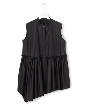  【R(アール)】ルミナスコットン イレギュラーヘム ブラウス