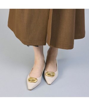  <MODE ET JACOMO>メタルフラットパンプス