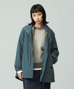  【UNISEX】ナイロンワッシャーショートモッズコート