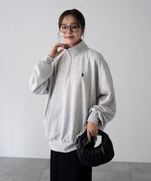  【WEB限定/25年秋冬新作/ユニセックス着用ITEM】別注USPOLOハーフZIPPO