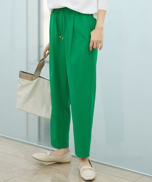 【ウエストゴム】イージーケアライトストレッチテーパードパンツ