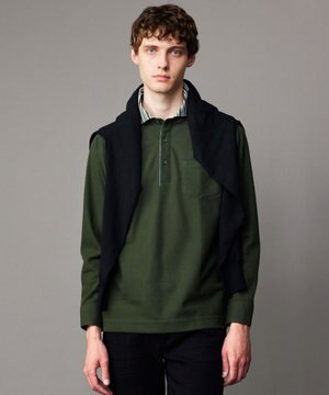  【消臭などの高機能】オーガニックコットン ダディ 長袖 ポロシャツ