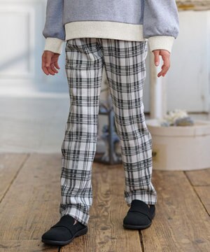  【110-140㎝】シャギーチェック パンツ