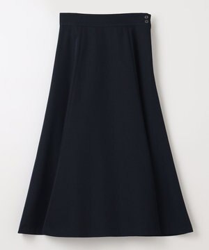  【洗える】ロングタフタフレア スカート