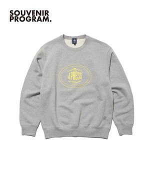  【J.PRESS ORIGINALS】【UNISEX】Supima Recycle French Terry Orval Logo Sweat Shirt