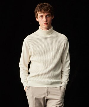  【キングサイズ・洗える/チクチクしない/3シーズン対応】SNOWY タートルネック ニット