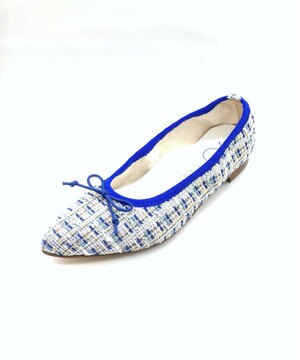  【本革・高反発】 Pointed ポインテッドトゥ ツイードパンプス
