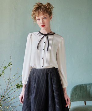 【消臭・洗える】PROMISE RIBBON ブラウス