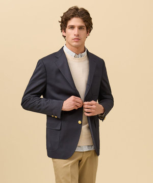 “最初の一着“に選ばれる理由【 1st BLAZER】ウールポリエステル ライトギャバ ブレザー / 3B / New Authentic-Fit