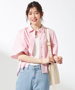  【洗える】ペタルスリーブ シャツ