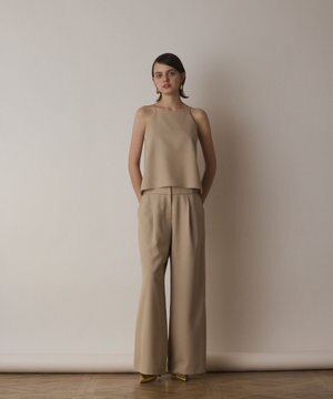  キャミ付レイヤードパンツ