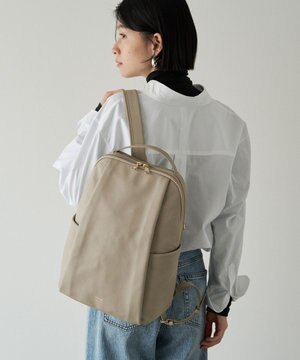  ＜背面メッシュ仕様＞レザーリュックサック(CE-1373)