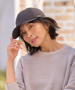 【UVケア/手洗い可/吸水速乾/ポケッタブル/サイズ調整可】プレート付キャップ