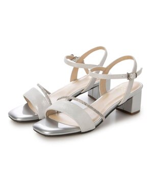  <Riz raffinee>ラインストーン付きストラップサンダル