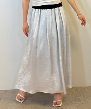  【Nave・otona MUSE別注/速乾/UVケア/洗える】シャイニーフレアスカート