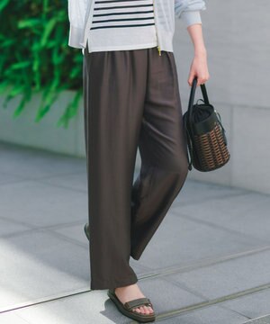  クールタッチタフタ ワイドパンツ