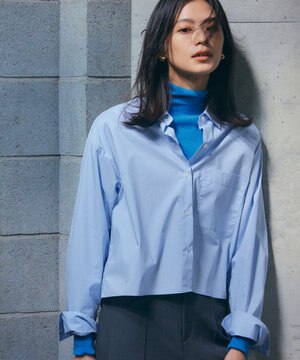  【抗菌防臭】イージーケア クロップド シャツ