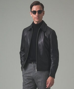  【24AW新作】シープレザー シングルカラーブルゾン