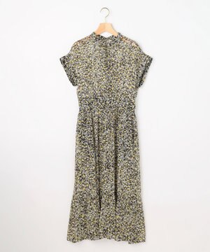  【先行予約】インプレッションフラワープリント フレアワンピース