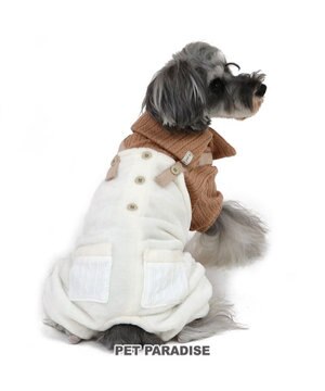  犬 服 つなぎ パンツ  【小型犬】 ニット ボア