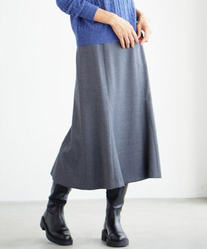  【洗える】フラノハンドウォッシュ マーメイド スカート