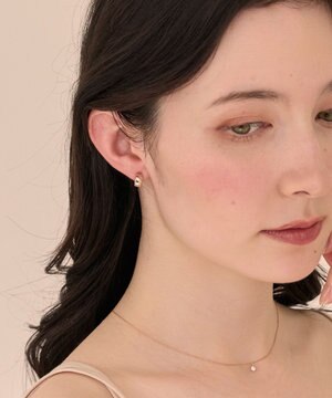  〈金属アレルギー対応〉ストレートラインセラミックポストピアス 定番/シンプル/フープピアス