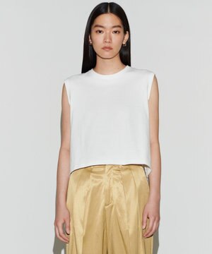 【Nave 洗える】クリアジャージー ノースリーブ