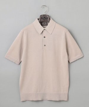 【洗える】イタリア糸 セットインニットポロ