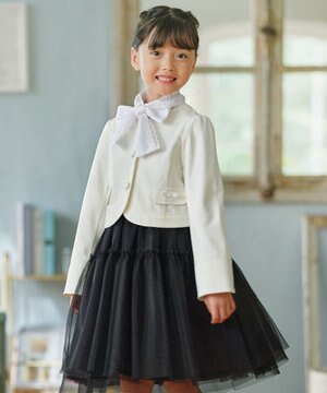  【110-140㎝】ノーカラー ジャケット