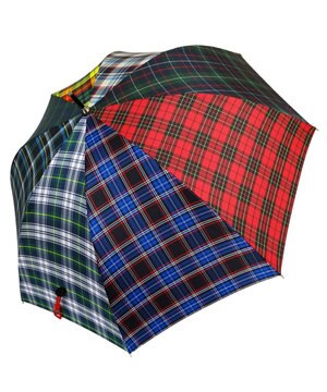  【UVカット95%以上】【UPF50＋】プラスリング 長傘60cm CHK T972